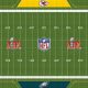 super bowl lix field design philadelphia eagles kansas city chiefs 80x80